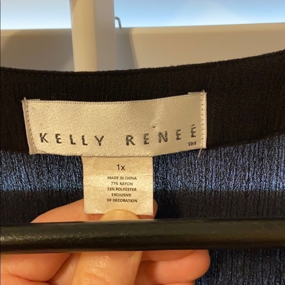 Kelly Renee Black Embroidered Tunic Sleeveless Top Size 1X - Picture 7 of 7